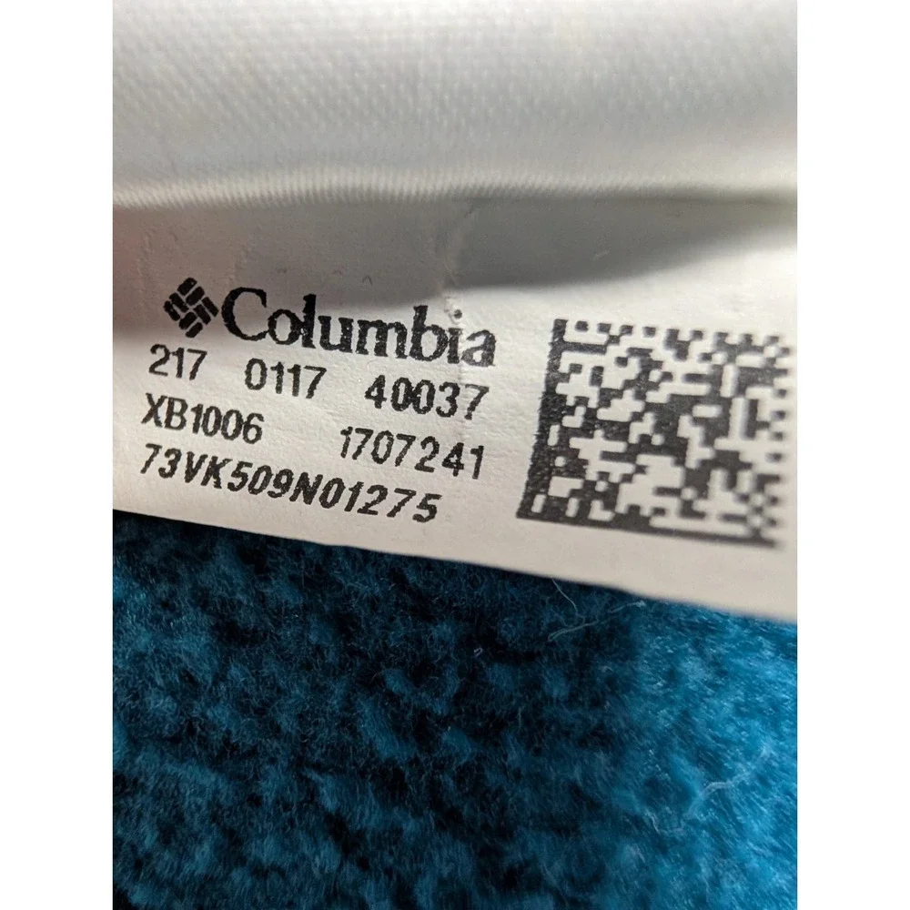 Columbia Full Zip Jacket Youth M Blue Fleece Zip Pockets Lightweight